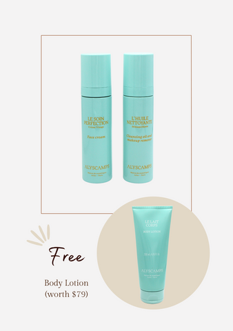 SET 3: Perfecting Skincare and Cleansing Oil Make-up Remover (Comes with FREE gift: Body Lotion Worth S$79)